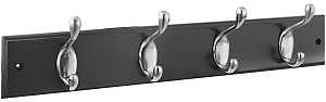 National Hardware DPV8170 S813-048 Series Hook Rail, Wall Mounting, 18 in L x 5/8 in W x 2-3/4 in H Dimensions, Brown