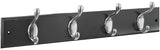 National Hardware DPV8170 S813-048 Series Hook Rail, Wall Mounting, 18 in L x 5/8 in W x 2-3/4 in H Dimensions, Brown