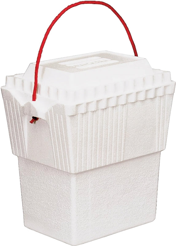 Lifoam 3417 Ice Chest, 11-1/2 in L x 8 in W x 13-1/4 in H Exterior, 12 qt Cooler, Styrofoam, White, Pack of 24