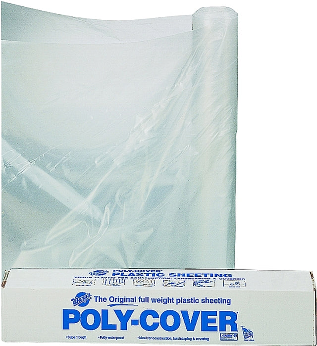 Orgill Poly 6X14-C Poly Film, 100 ft L, 14 ft W, Clear