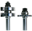 Freud 99-036 Router Bit Set, 3-1/4 in OAL, 1/2 in Dia Shank, Carbide
