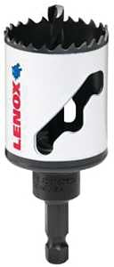 Lenox Speed Slot 1772931 Hole Saw, 1-5/8 in Dia, 1-9/16 in D Cutting, 1/4 in Arbor, HSS Cutting Edge