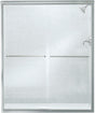 Sterling 5475-59S-G05 Shower Door, Silver Frame, Clear Glass, Tempered Glass, Frameless Frame, Aluminum Frame