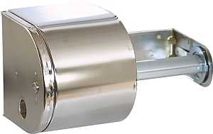 North American Paper 57320 Tissue Dispenser, 4-1/2 in W Roll, 5 in Dia Roll, Steel, Chrome