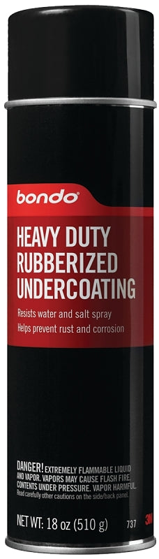 Bondo 737 Medium Rubberized Undercoat, 18 oz, Liquid