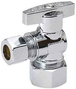 Southland 190-032HC Stop Valve, 5/8 x 3/8 in Connection, Compression, 125 psi Pressure, Brass Body
