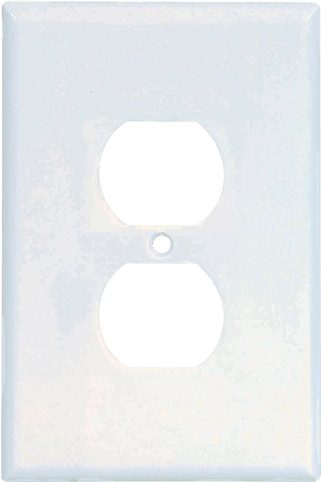 Eaton Wiring Devices 2142W-BOX Receptacle Wallplate, 5-1/4 in L, 3-1/2 in W, 1 -Gang, Thermoset, White, High-Gloss, Pack of 10
