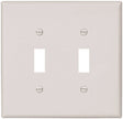 Eaton Wiring Devices 2149W-BOX Wallplate, 5-1/4 in L, 5.31 in W, 2 -Gang, Thermoset, White, Pack of 10
