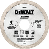 DEWALT DW4790 Tile Blade, 4 in Dia, 1/16 in Thick, 5/8 to 7/8 in Arbor