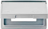 Eaton Wiring Devices S3966 Cover, 7 in L, 4-1/2 in W, Rectangular, Thermoplastic, Gray, Electro-Plated
