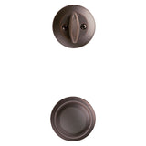 Kwikset 96870-100 Handleset, 3 Grade, Brass, Venetian Bronze, 2-3/8 x 2-3/4 in Backset, KW1 Keyway, 1-3/4 in Thick Door