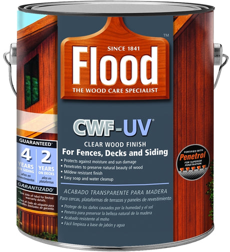 Flood FLD542-01 Wood Finish, Natural, Liquid, 1 gal, Pack of 4