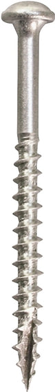 Kreg SML-C250S5-50 Pocket-Hole Screw, #8 Thread, 2-1/2 in L, Coarse Thread, Maxi-Loc Head, Square Drive, Sharp Point, 50/PK