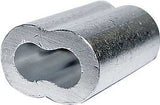 Campbell 7670814 Cable Ferrule, For: 3/32 in Rope, 3/32 in Dia Cable, Aluminum, 50/PK