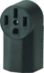 Eaton Cooper Wiring 1212 Power Receptacle, Surface Mounting, 3-Pole, 125/250 V, 50 A, NEMA: NEMA 14-50R, Black