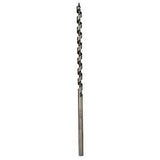 Irwin 49904 Power Drill Auger Bit, 1/4 in Dia, 7-1/2 in OAL, Solid Center Flute, 1-Flute, 7/32 in Dia Shank, Hex Shank