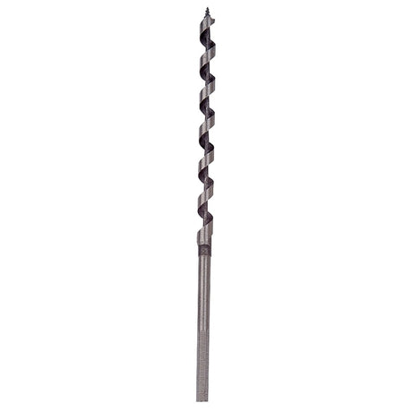 Irwin 49905 Power Drill Auger Bit, 5/16 in Dia, 7-1/2 in OAL, Solid Center Flute, 1-Flute, 7/32 in Dia Shank, Hex Shank