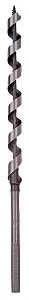 Irwin 49906 Power Drill Auger Bit, 3/8 in Dia, 7-1/2 in OAL, Solid Center Flute, 1-Flute, 7/32 in Dia Shank, Hex Shank