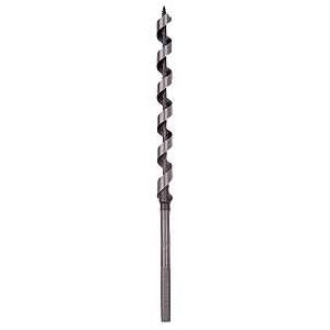 Irwin 49906 Power Drill Auger Bit, 3/8 in Dia, 7-1/2 in OAL, Solid Center Flute, 1-Flute, 7/32 in Dia Shank, Hex Shank