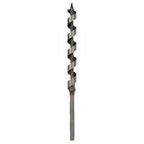 Irwin 49908 Power Drill Auger Bit, 1/2 in Dia, 7-1/2 in OAL, Solid Center Flute, 1-Flute, 7/32 in Dia Shank, Hex Shank