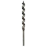 Irwin 49908 Power Drill Auger Bit, 1/2 in Dia, 7-1/2 in OAL, Solid Center Flute, 1-Flute, 7/32 in Dia Shank, Hex Shank