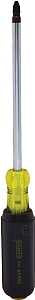 STANLEY 65-903 Screwdriver, #3 Drive, Phillips Drive, 11 in OAL, 6 in L Shank, Vinyl Grip Handle