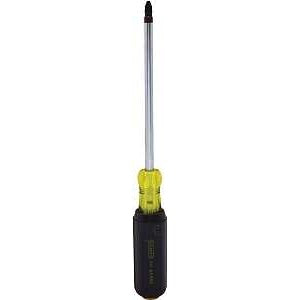 STANLEY 65-903 Screwdriver, #3 Drive, Phillips Drive, 11 in OAL, 6 in L Shank, Vinyl Grip Handle