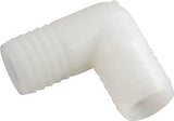 Anderson Metals 53767-0806 Hose Fitting, 3/8 x 1/2 in, Barb, Nylon, Pack of 5
