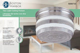 Boston Harbor F14CH02-80023L Two Light Ceiling Fixture, 120 V, 60 W, 2-Lamp, A19 or CFL Lamp, Chrome Fixture