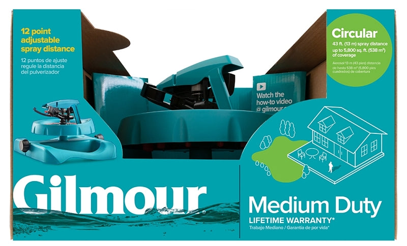 Gilmour 196SPB Sprinkler, Light Green, Full/Part Circle