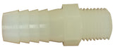 Anderson Metals 53701-0804 Connector, 1/4 x 1/2 in, MIP x Barb, Nylon, Pack of 5