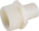 Anderson Metals 53701-1212 Hose Adapter, 3/4 in, Barb, 3/4 in, MIP, 150 psi Pressure, Nylon, Pack of 5