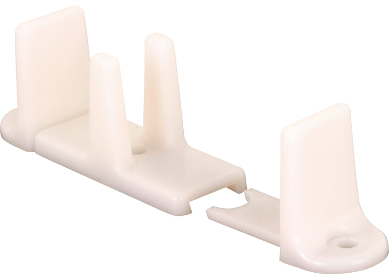 Prime-Line N 6761 Door Guide, Nylon, White, Floor Mounting, 2/PK