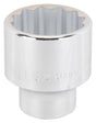 Vulcan MT-SS6056 Drive Socket, 1-3/4 in Socket, 3/4 in Drive, 12-Point, Chrome Vanadium Steel, Chrome