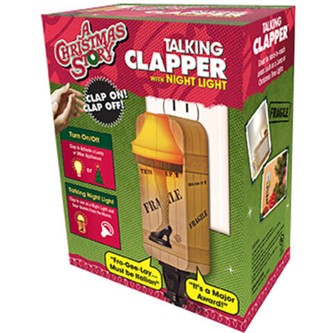 The Clapper A Christmas Story Automatic Battery Powered LED Leg Lamp Night Light, Pack of 12