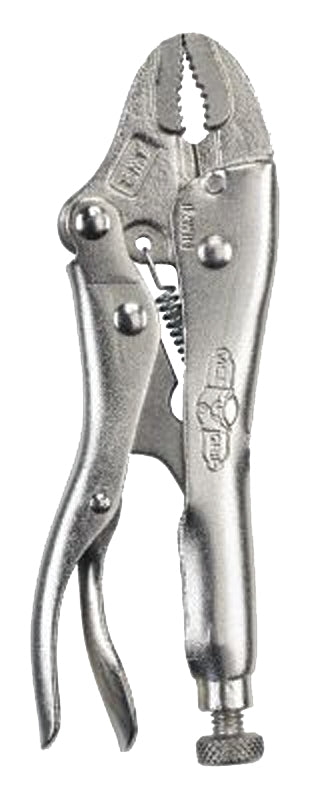 Irwin Original Series 1002L3 Locking Plier, 4 in OAL, 15/16 in Jaw Opening, Plain-Grip Handle, 1/4 in W Jaw