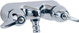 Boston Harbor RS207 Bath Faucet, 2-Handle, Lever Handle, Brass, Chrome Plated, Wall Mounting, Round Spout