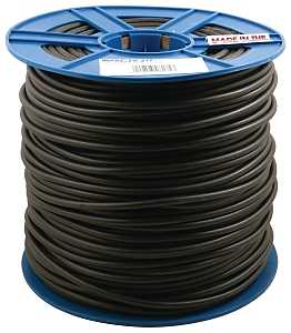 Make-2-Fit P 8135 Screen Retainer Spline, 0.270 in D, 500 ft L, Polyethylene, Black, Round