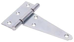 ProSource HTH-Z04-013L T-Hinge, Steel, Zinc, Fixed Pin, 180 deg Range of Motion, 23 (Pc) lb, Pack of 10