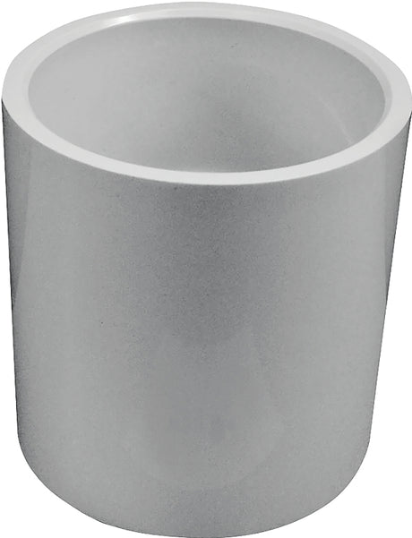 Genova 30130 Pipe Coupling, 3 x 3 in, Slip, PVC, White, SCH 40 Schedule, 450 psi Pressure