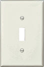 WALL PLATE 1GANG TGL MID WHITE, Pack of 25