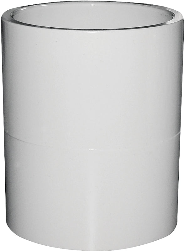 IPEX 435454 Pipe Coupling, 2-1/2 in, Slip, PVC, White, SCH 40 Schedule, 300 psi Pressure