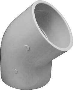 IPEX 035488 Elbow, 3 in, Socket, 45 deg Angle, PVC, White, SCH 40 Schedule, 260 psi Pressure