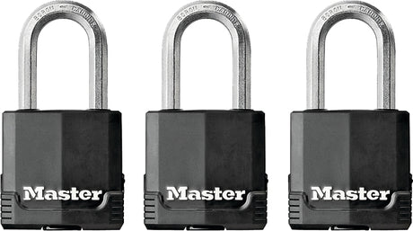 Master Lock Magnum Series M115XTRILF Padlock, 1-7/8 in W Body, Keyed Alike Key, 5/16 in Dia Shackle, 1-1/2 in H Shackle