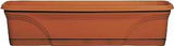 Southern Patio MB2412TC Planter, 7-1/4 in H, 23.88 in W, 7.88 in D, Window Box, Plastic, Terracotta