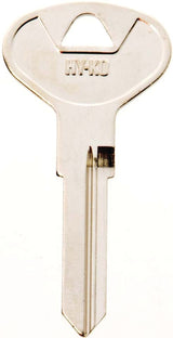 Hy-Ko 11010VW23 Automotive Key Blank, Brass, Nickel, For: Volkswagen Vehicle Locks, VW23 Key Number, Pack of 10