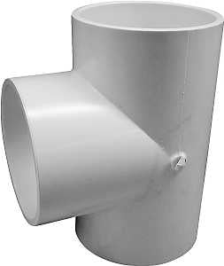 IPEX 035783 Tee, 4 in, Socket, PVC, White, SCH 40 Schedule, 220 psi Pressure