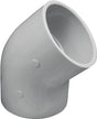 IPEX 035487 Elbow, 2-1/2 in, Socket, 45 deg Angle, PVC, White, SCH 40 Schedule, 300 psi Pressure