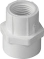 IPEX 435990 Pipe Adapter, 3/4 x 1 in, Slip x FPT, PVC, White, SCH 40 Schedule, 450 psi Pressure