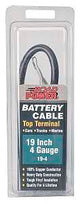 CCI Maximum Energy 19-4 Battery Cable, 4 AWG Wire, Black Sheath